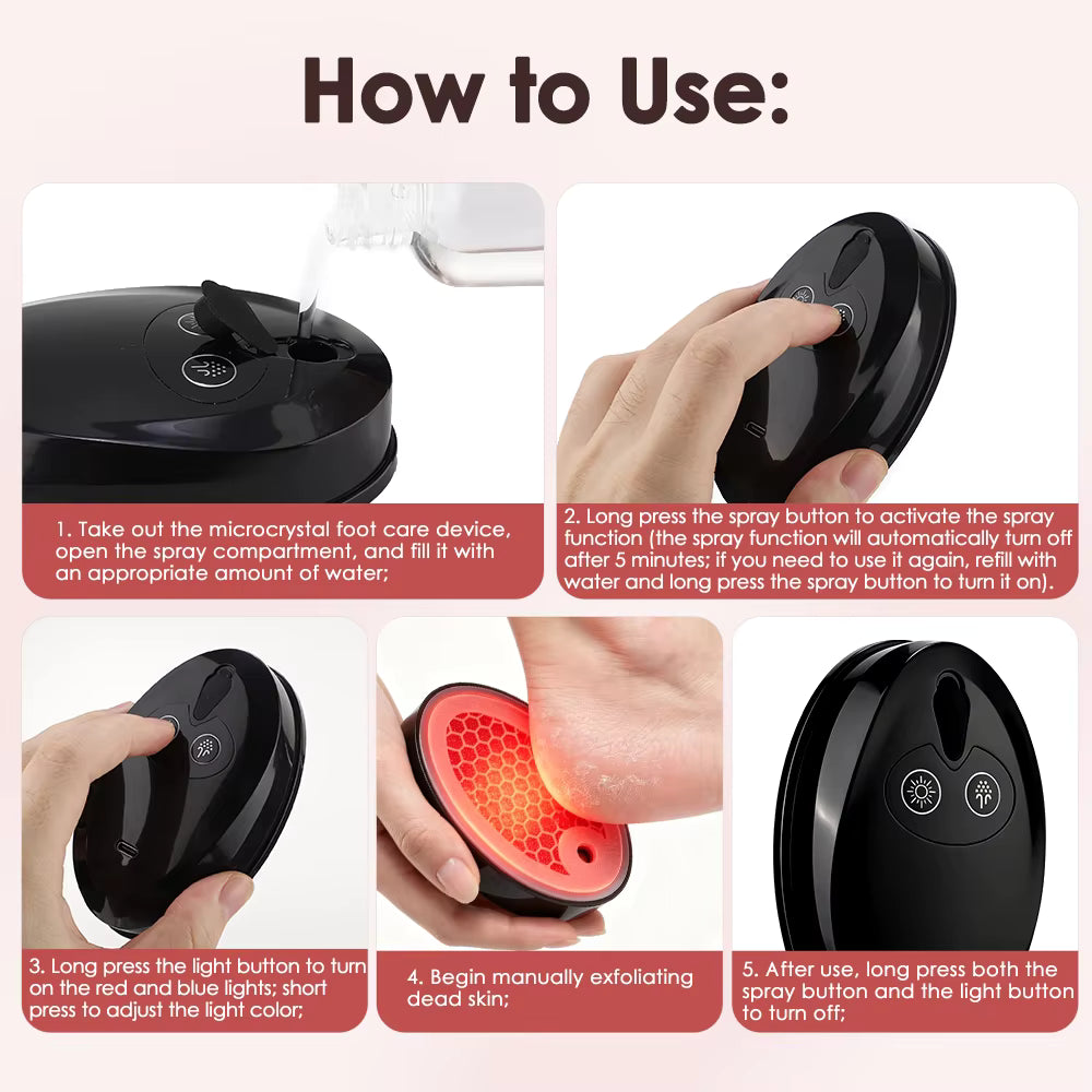 LumaFoot Hydrating Callus Remover – Rechargeable Pedicure Tool