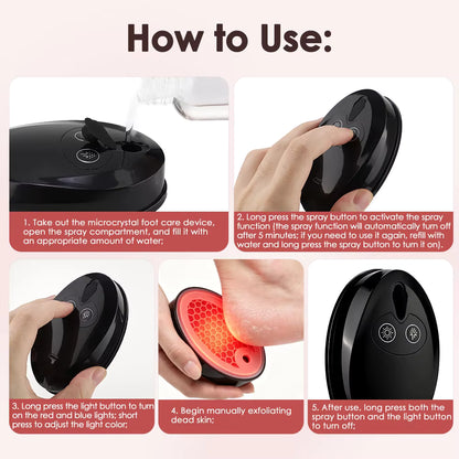 LumaFoot Hydrating Callus Remover – Rechargeable Pedicure Tool